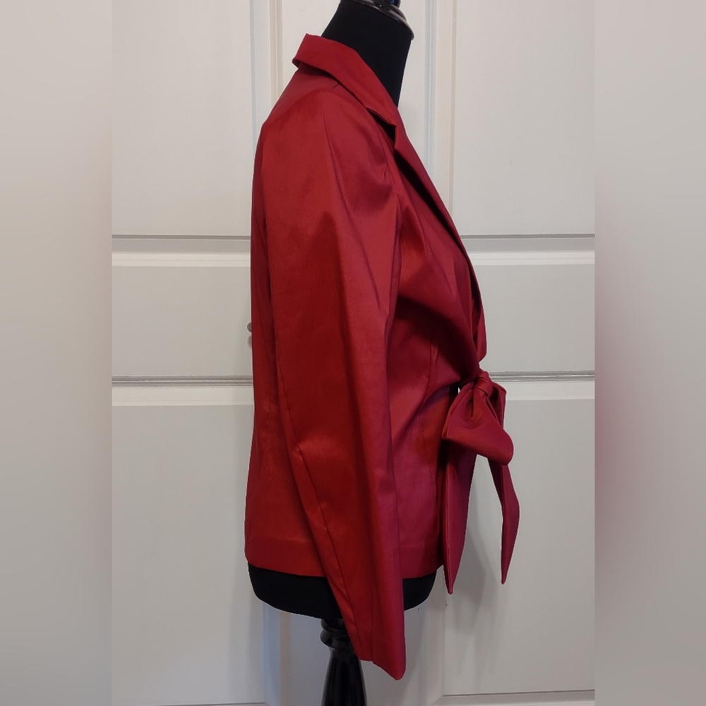 Stunning Samuel Dong Red Fitted Jacket and Tank EUC - Picture 4 of 8